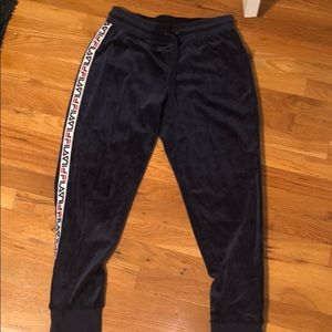Super cool FILA velvet joggers